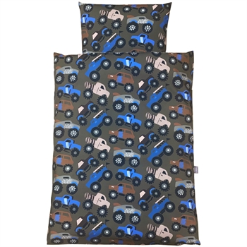 Nørgaard Madsen Babysengetøj, Army grøn med store biler